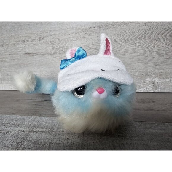 Pomsies Light Blue Dog Lulu Puppy Interactive Plush Wearable WORKS - Picture 3 of 10